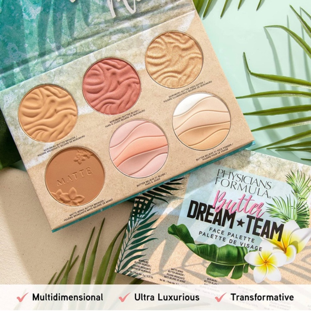 PHYSICIAN’s FORMULA FACE PALETTE DREAM TEAM BRONZER MINERAL POWDER BLUSH NWT